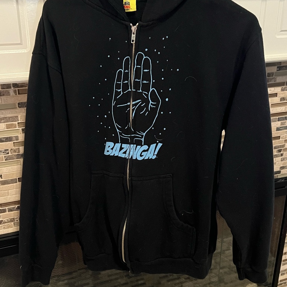 Black Hoodie with The Big Bang Theory Logo
